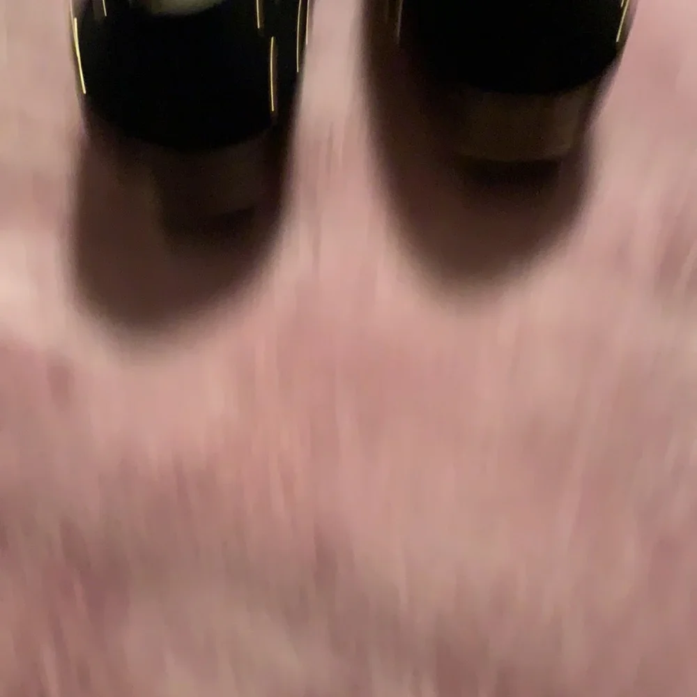 Escada black suede, gold studded shoe, size 9, small heel - Picture 2 of 7